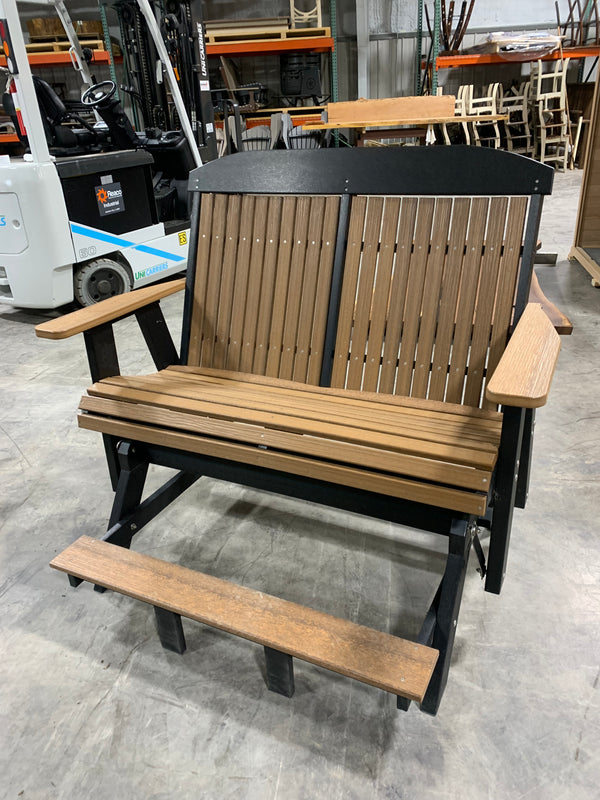 Outdoor Double Seated Adirondack Glider