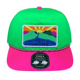 A colorful neon The Forest Store Hochatown - Life is a Gift hat