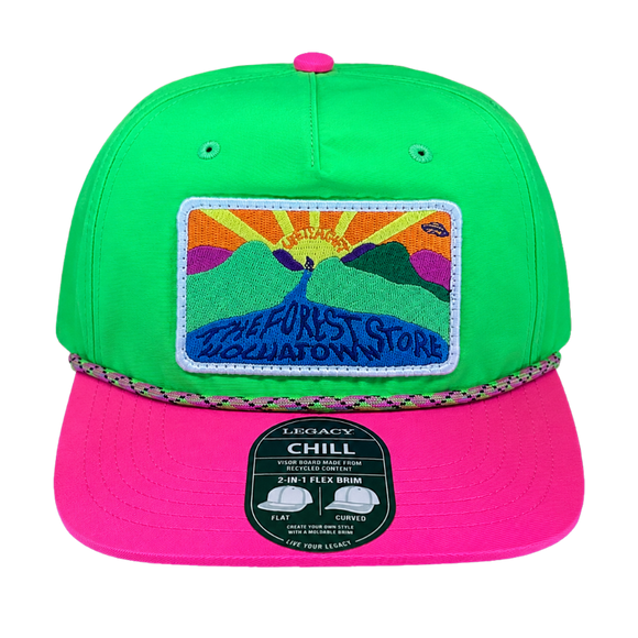 A colorful neon The Forest Store Hochatown - Life is a Gift hat