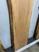  Live edge sycamore wood slab with natural grain and satin finish