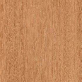 Close-up view of a piece of Mahogany lumber displaying its wood grain.