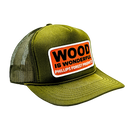 Wood Is Wonderful Olive Green Otto Trucker Hat-2