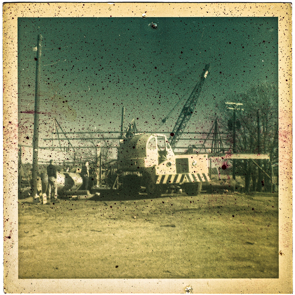 The new steel sawmill being built. 