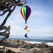 Solid Panel Rainbow Hot Air Balloon - 0