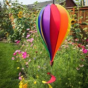 Solid Panel Rainbow Hot Air Balloon