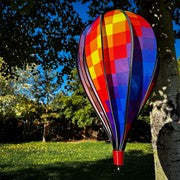 Rainbow Pixel Hot Air Balloon