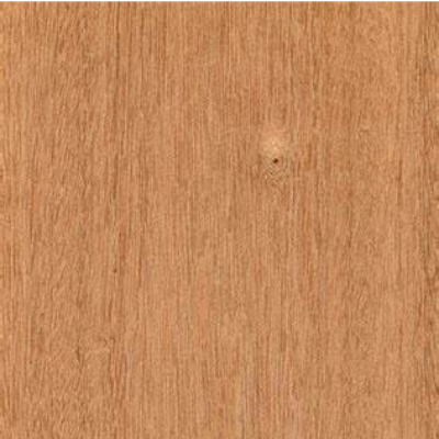 Close-up view of a piece of sapele lumber displaying its wood grain.
