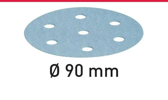 Festool 497364 90mm Granat P60 Disc Abrasives, 50 ct