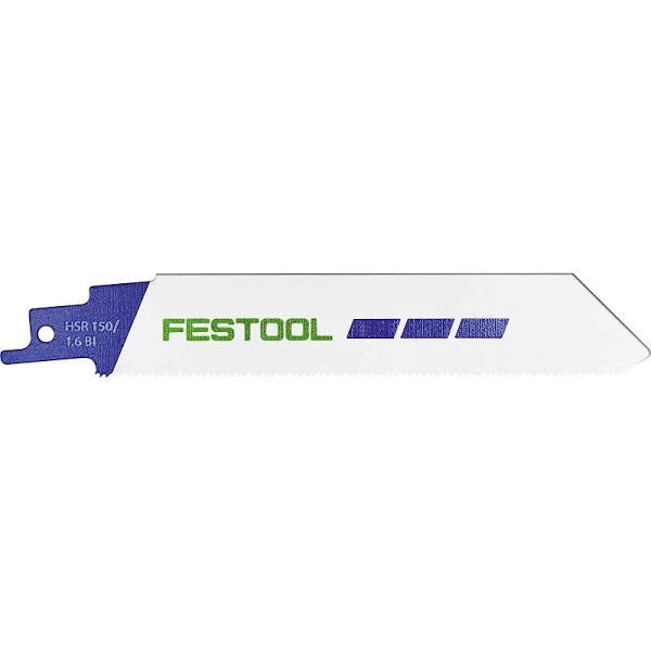 Festool 577489 Sabre Saw Blade Metal Steel/ Stainless Steel HSR 150/1.6 BI/5