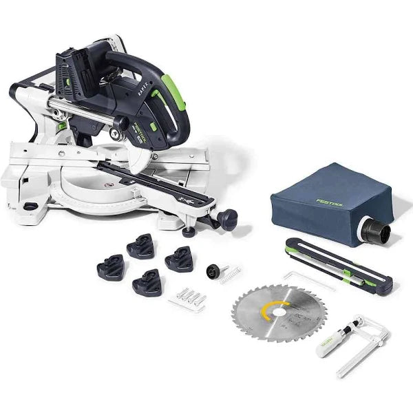 Festool 576848 Kapex KSC 60 EB Cordless Dual-18V Miter Saw 5.0 Kit with UG Stand and Extensions