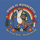 The Forest Store Hiking Otter Children's Tee - Flo Blue-2