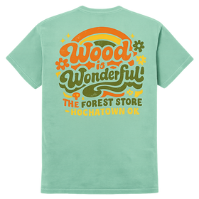 Wood is Wonderful River Tee - Chalky Mint