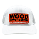 Wood Is Wonderful White Richardson Trucker Hat-2