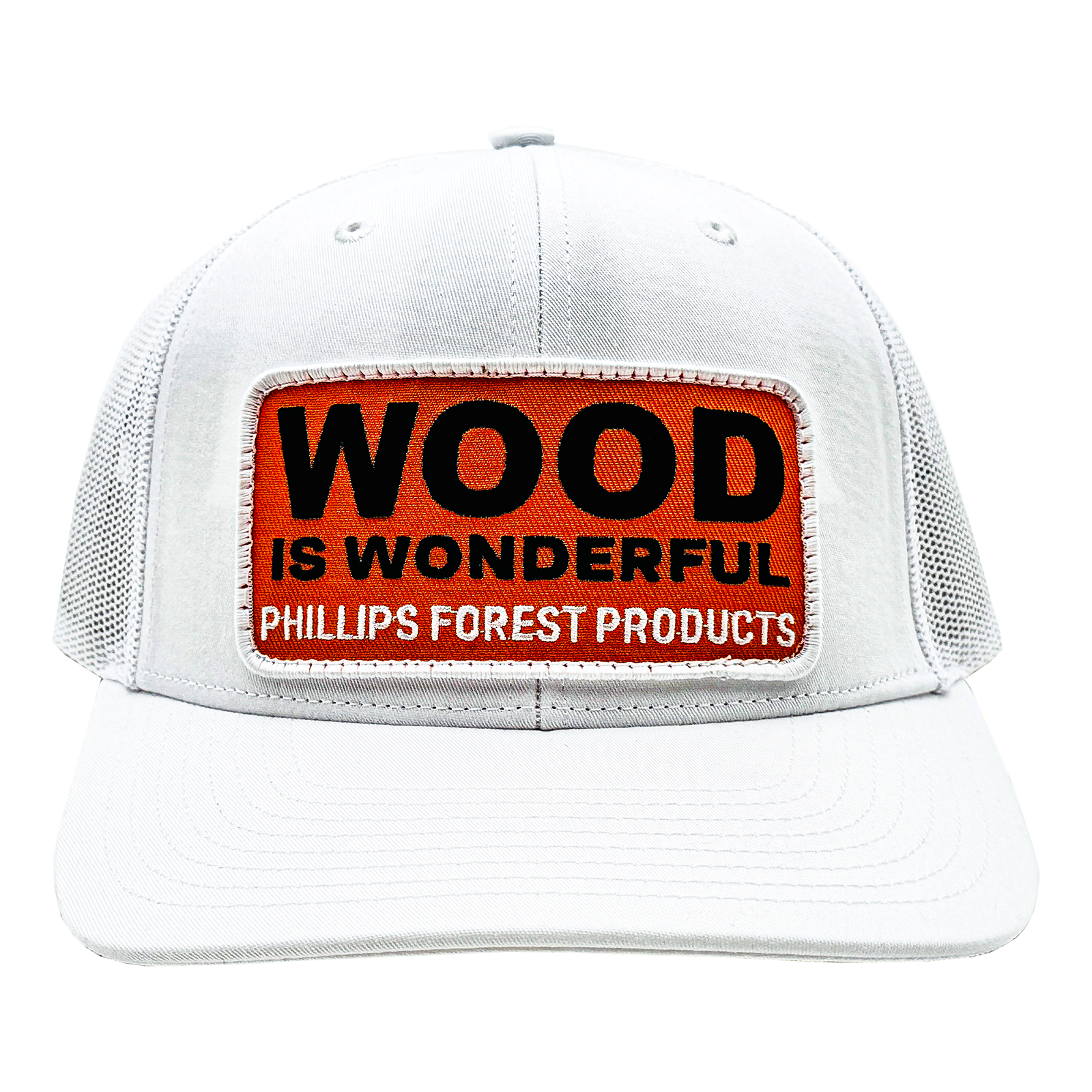 Wood Is Wonderful White Richardson Trucker Hat - 0