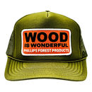 Wood Is Wonderful Olive Green Otto Trucker Hat-2