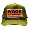 Wood Is Wonderful Olive Green Otto Trucker Hat