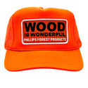 Wood Is Wonderful Neon Orange Otto Trucker Hat