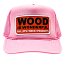 Wood is Wonderful Light Pink Hat-2