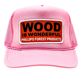 Wood is Wonderful Light Pink Hat - 0