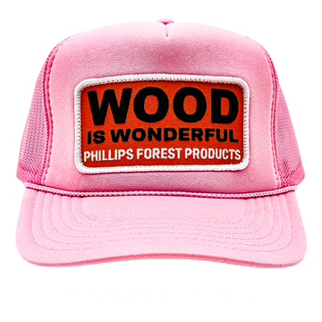 Wood is Wonderful Light Pink Hat - 0