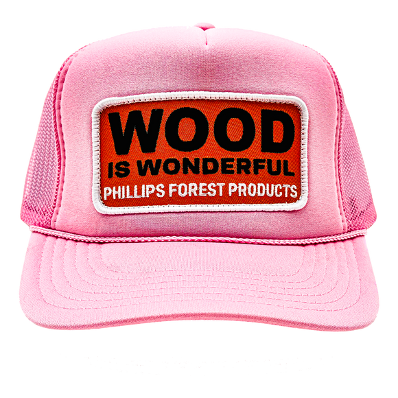 Wood is Wonderful Light Pink Hat