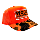 Wood is Wonderful Orange Camouflage Trucker Hat-1