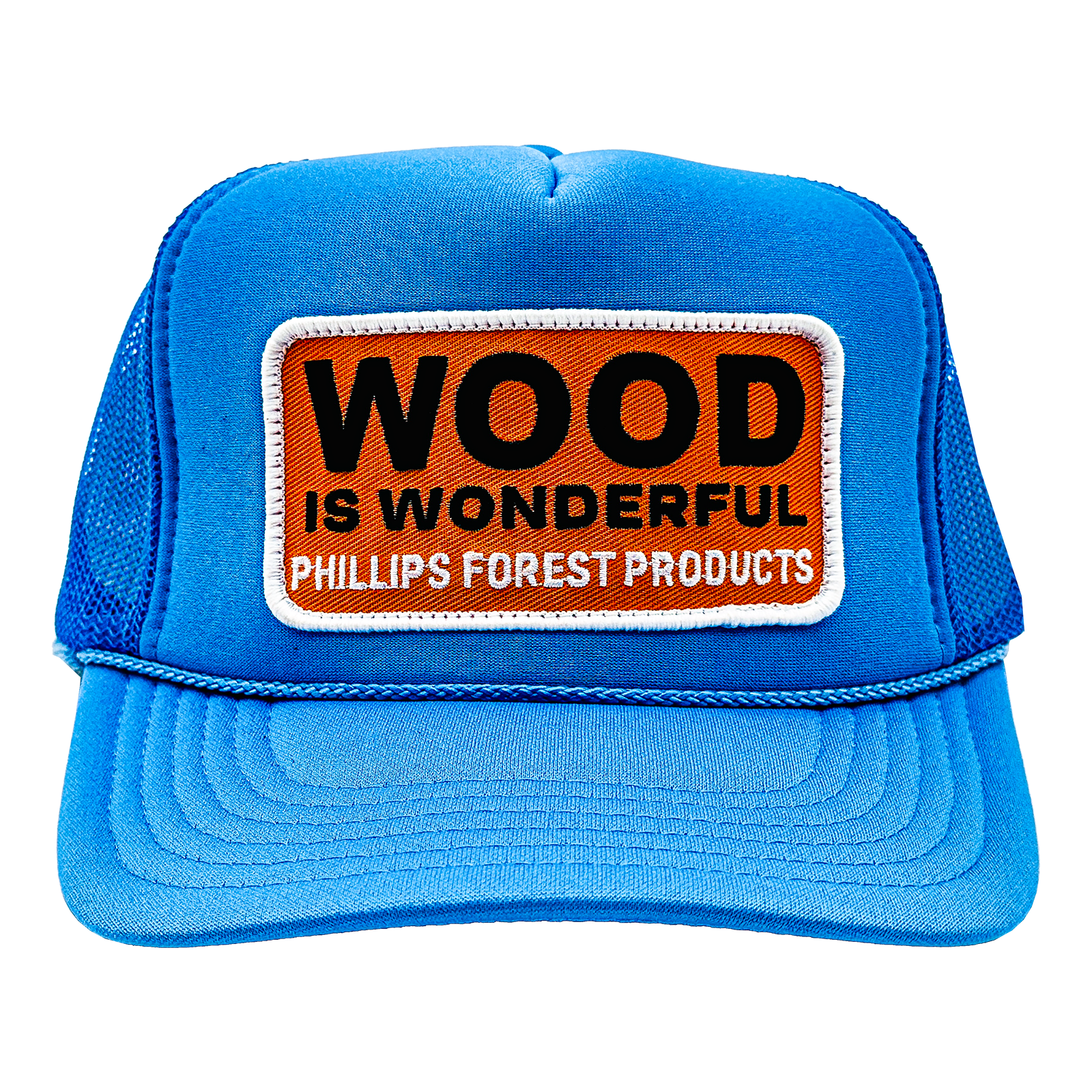 Wood Is Wonderful Baby Blue Otto Trucker Patch Hat - 0