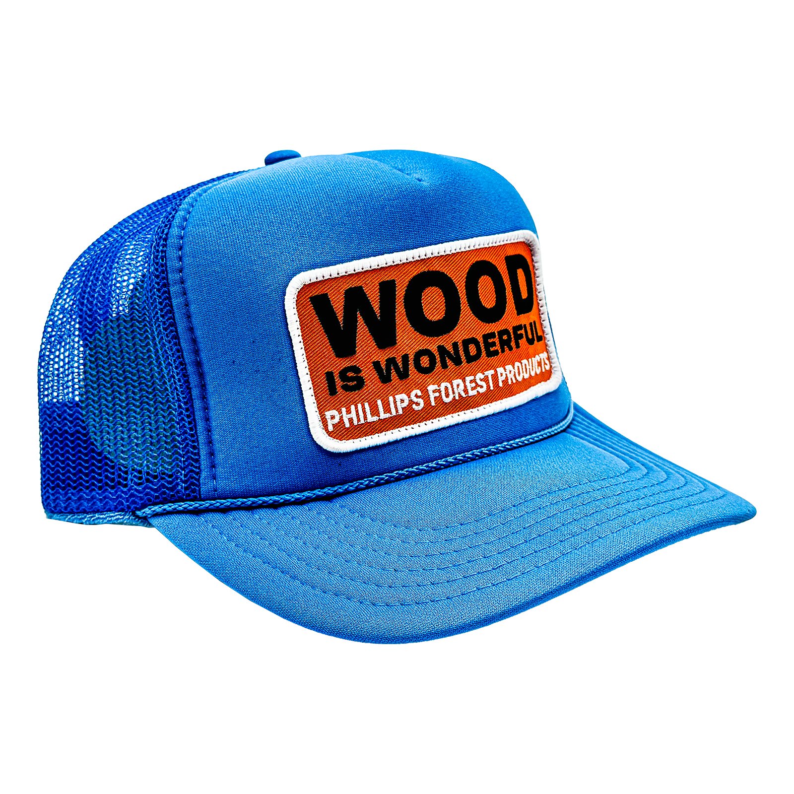 Wood Is Wonderful Baby Blue Otto Trucker Patch Hat