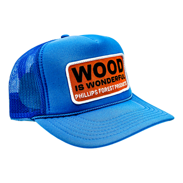 Wood Is Wonderful Baby Blue Otto Trucker Patch Hat