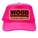 Wood is Wonderful Hot Pink Hat-2