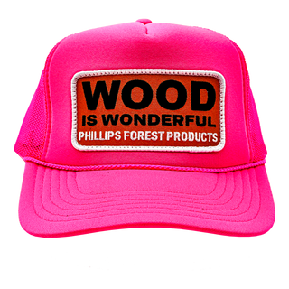 Wood is Wonderful Hot Pink Hat