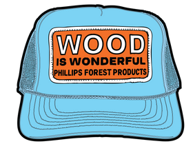 Buy baby-blue Wood is Wonderful™ Hat Magnet
