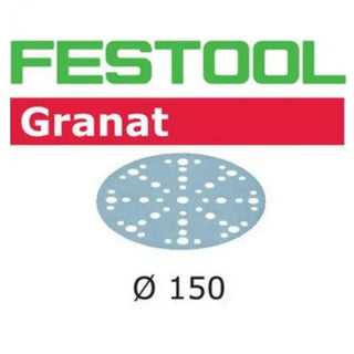 Festool 575157 150mm Granat P120 MJ2 Disc Abrasives, 10 ct