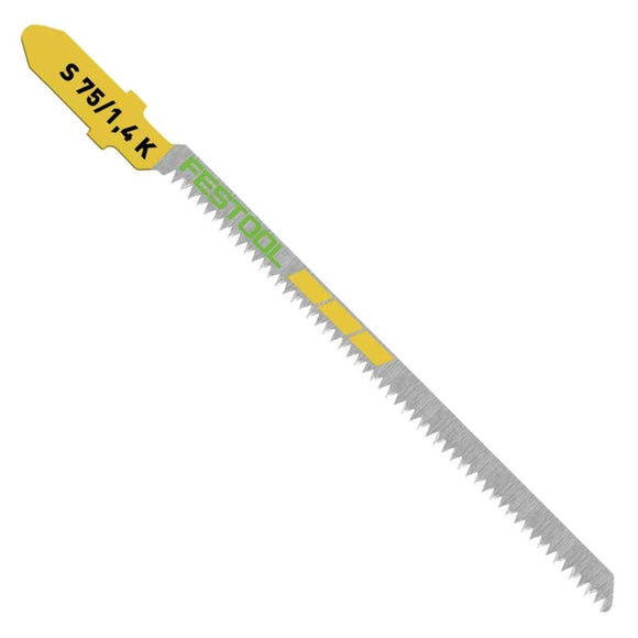 Festool 204267 Jigsaw Blades S 75/1.4 K Scrolling Cut, 5-Pack