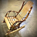 Oak willow branch rocking chair.