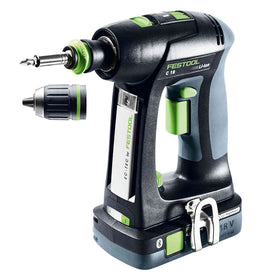Festool 576994 C 18 Cordless Drill Bluetooth HighPower 4.0Ah Kit w/ Systainer3