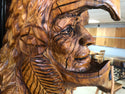 Wooden Cedar Indian With Wings
