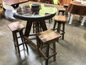 Rustic Wagon Wheel Table