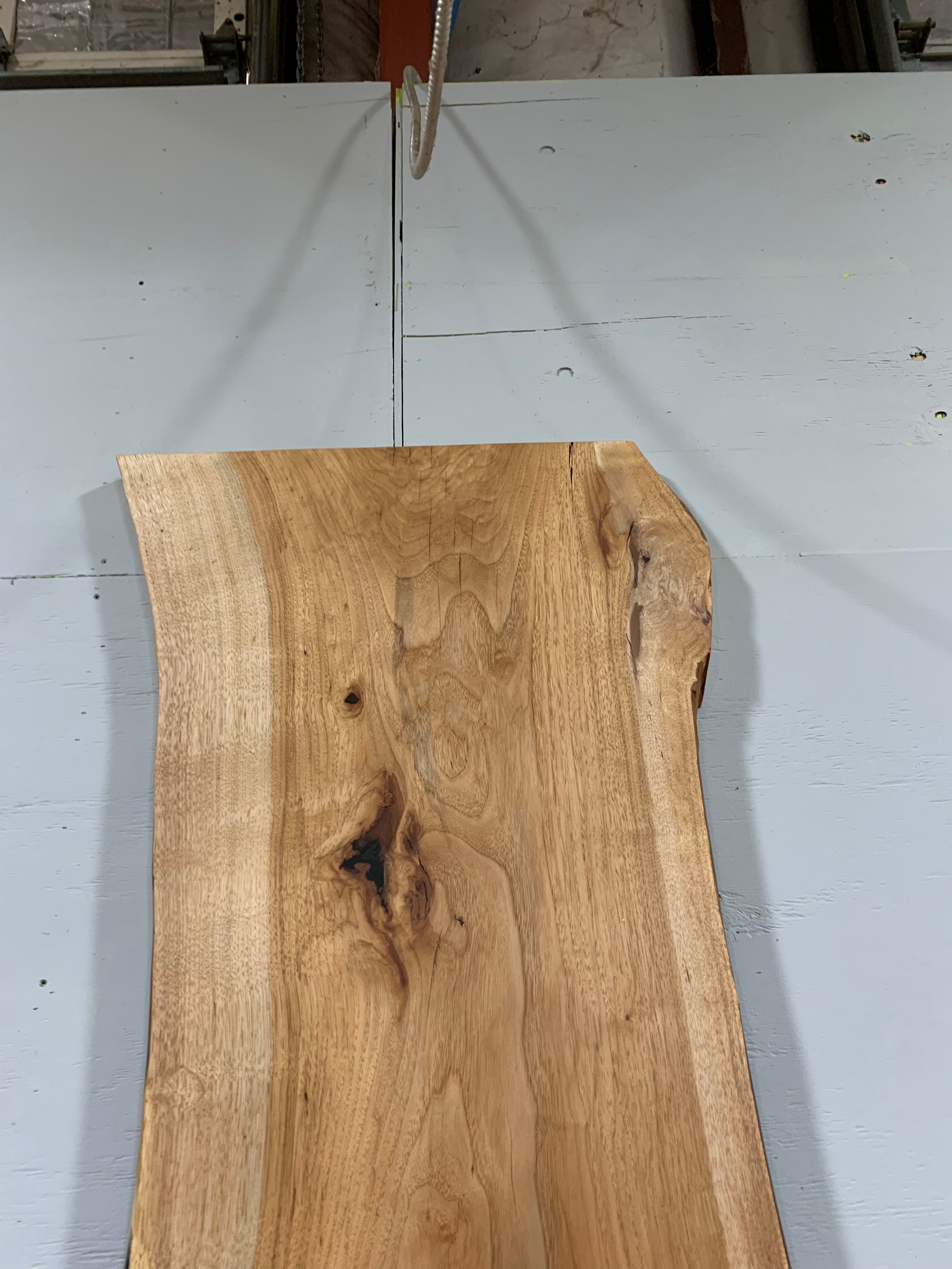 Live Edge Pecan Slab - 0