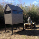 deer blind with sled