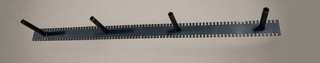 A solid metal floating mantel bracket for fireplace mantel