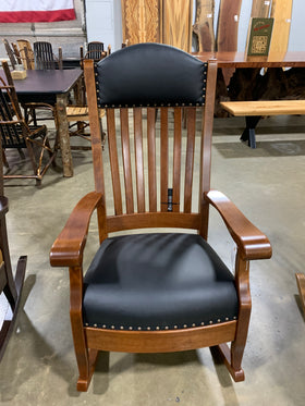 Aunties Rocker Black Leather