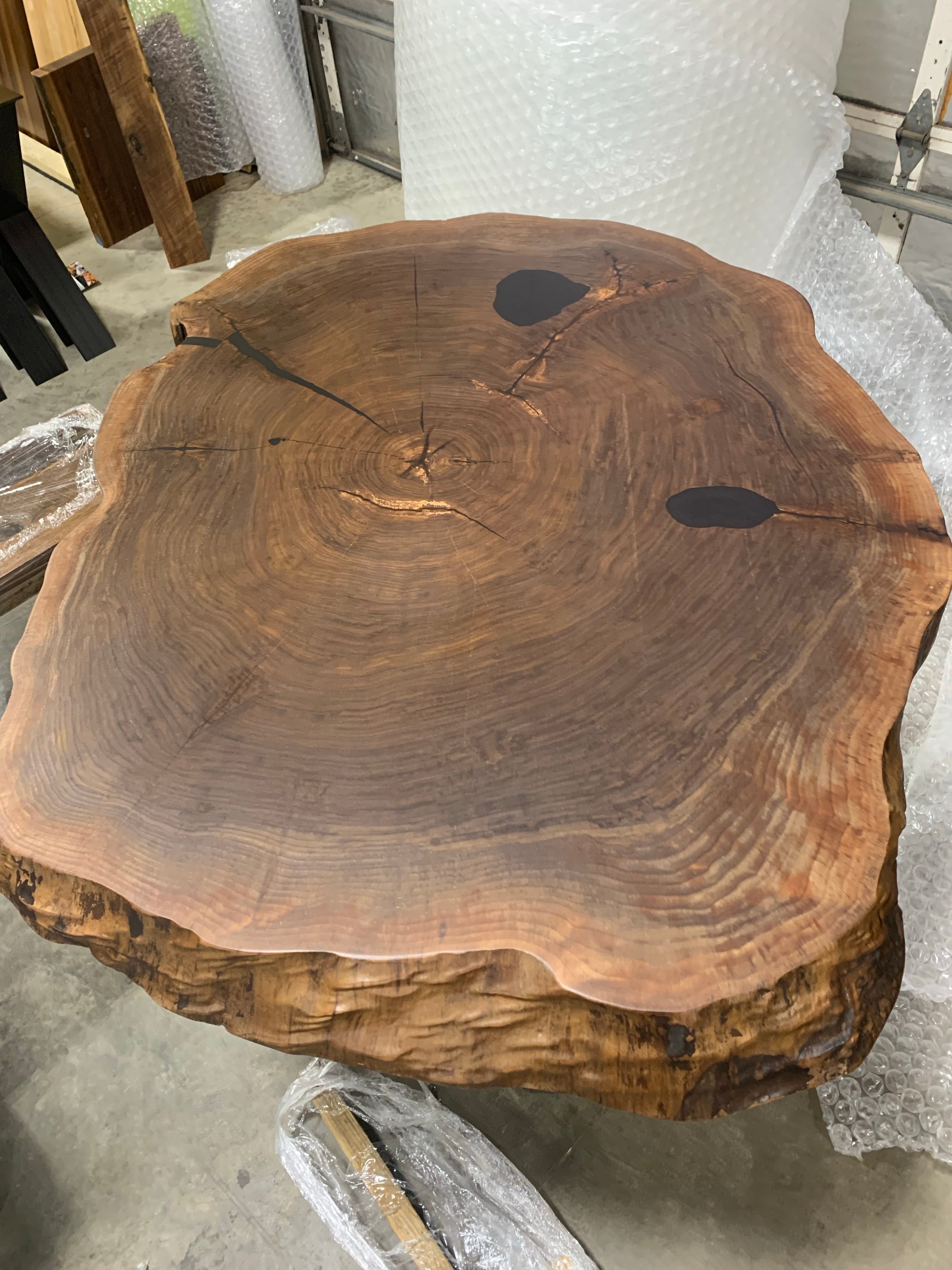 Walnut Bar Top w/ Metal Base - 0