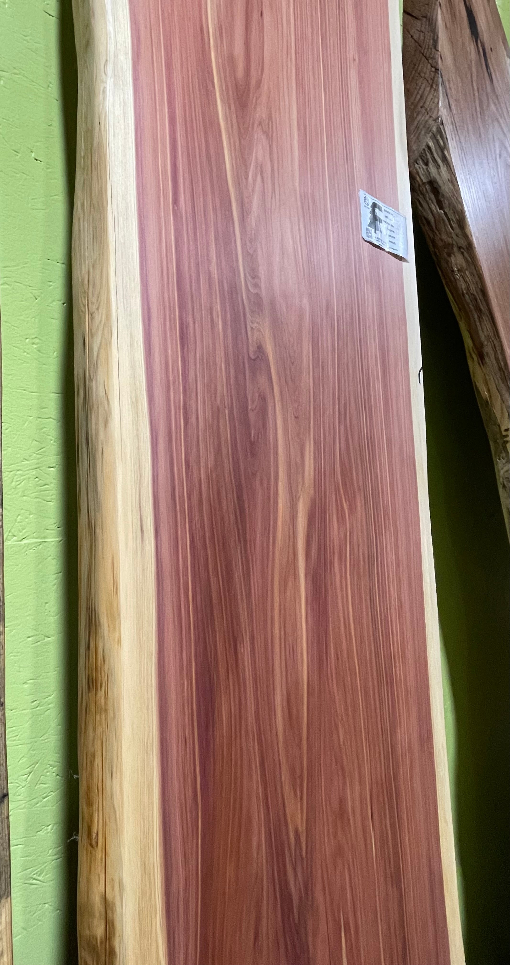 Live Edge Cedar Slab - 0
