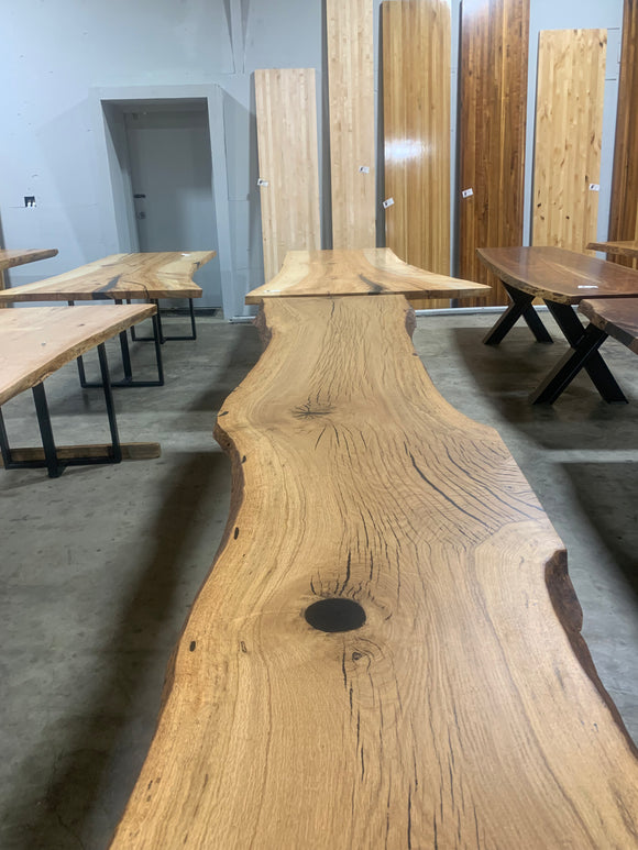 Live Edge Post Oak Slab