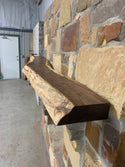 Live Edge Walnut Fireplace Mantel
