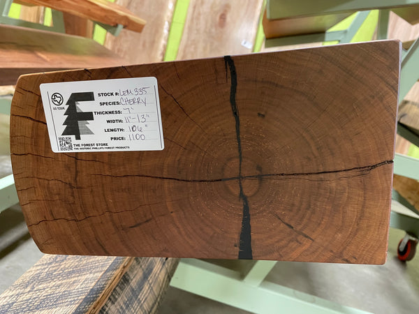 Live Edge Cherry Fireplace Mantel