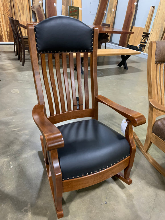 Aunties Rocker Black Leather