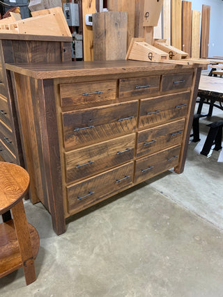 Silverton Rustic White Oak Chest and Mirror