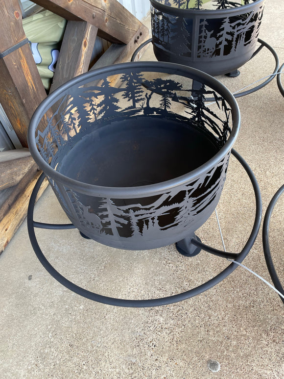 Nature's Silhouette Fire Pit